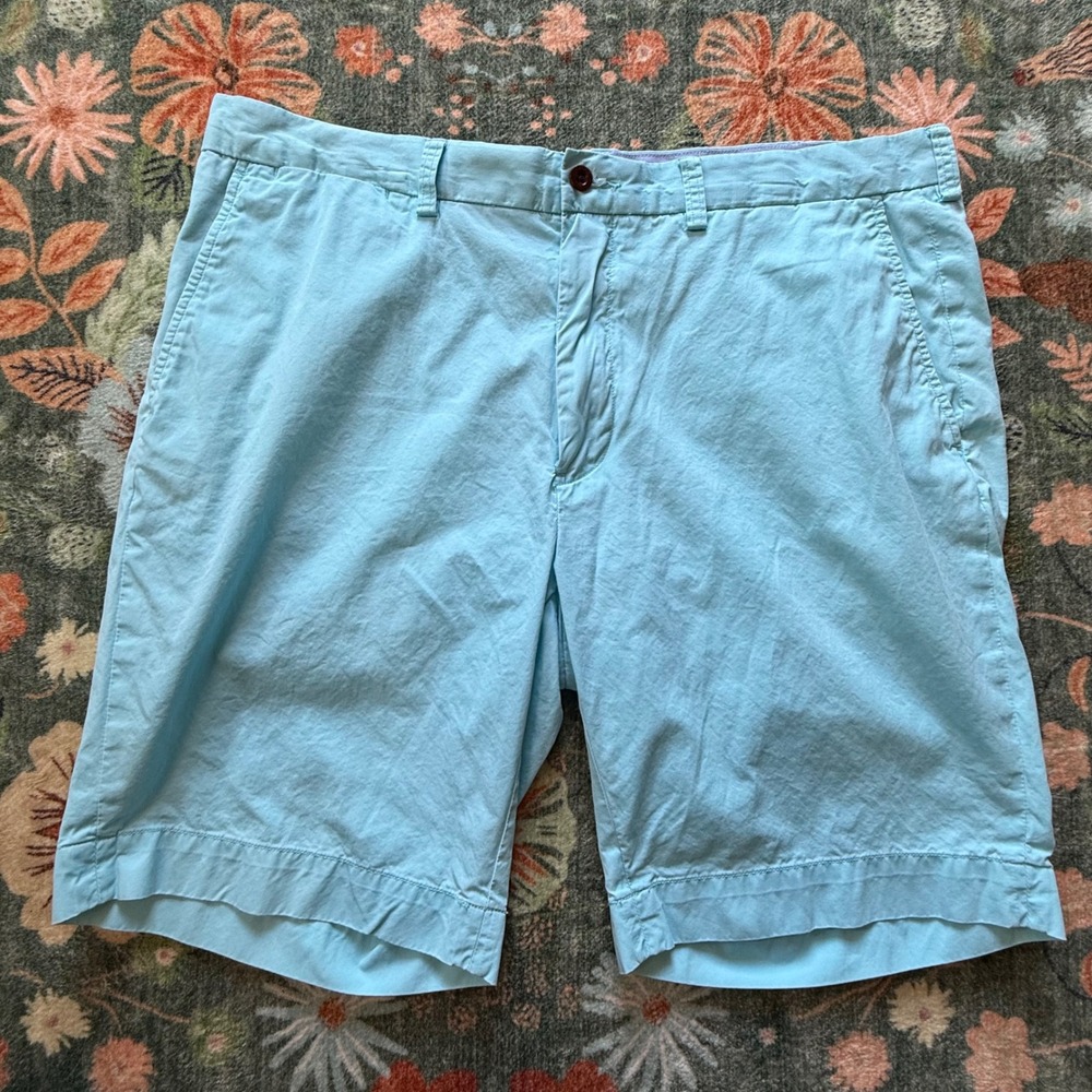 Polo Ralph Lauren Mens 38 Classic Fit‎ Pima Cotton Chino Shorts Light Blue